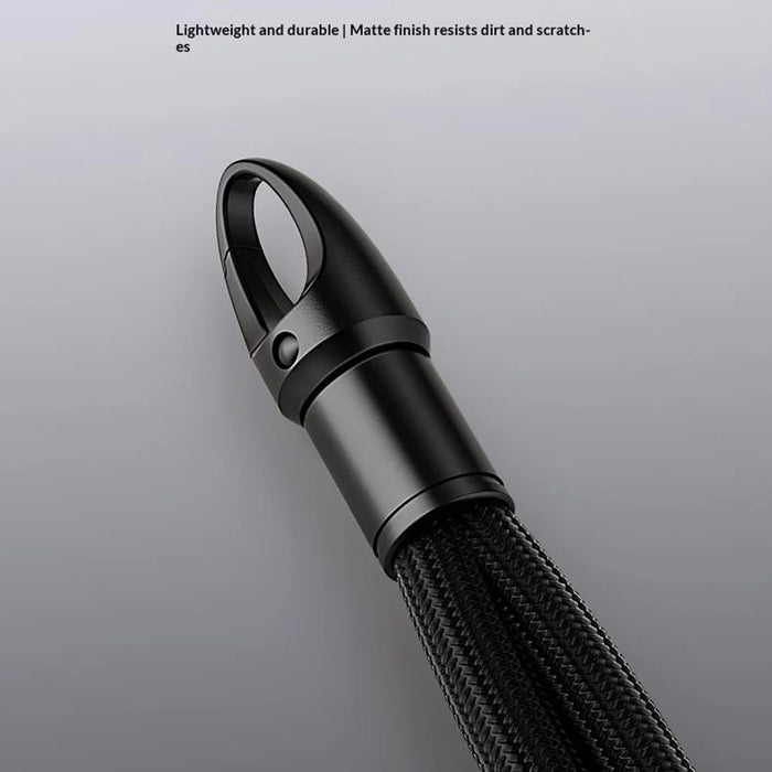 CT-69 126cm Crossbody Phone Lanyard Rope Security Buckle Adjustable Anti-Theft Strap with Tether Patch, Diameter: 7mm - Black - 4
