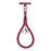 CT-90 30cm Self-Locking Phone Lanyard Wrist Strap Polyester Anti-Loss Rope, Diameter: 7mm - Wine Red - 1