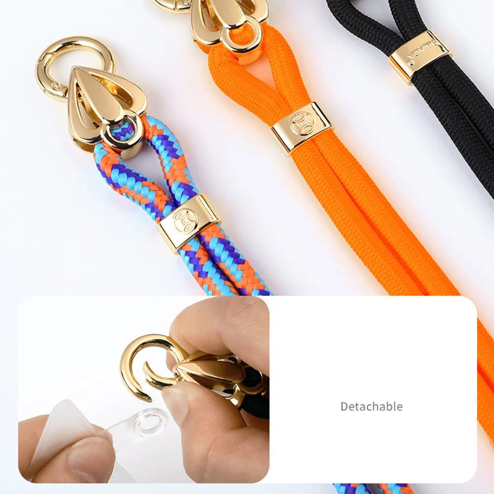 SULADA 80cm Universal Cell Phone Lanyard Holder Adjustable Phone Neck Shoulder Strap Rope with Key Chain Holder / Patch, Long Style - 1 - 4