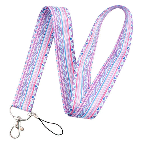 Phone Lanyard Universal Neck Strap Nylon Bohemian Style Key Chain Holder for Phone Case ID Badges - AL416-23 - 1