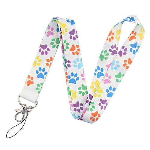 Cell Phone Lanyard Dog Paws Pattern Nylon Neck Hanging Shoulder Strap for Phone Cases, ID Badges, Cameras - AL3197 - 1