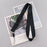 2Pcs Mobile Phone Polyester Lanyard Cellphone Name Tag Badge Neck Strap with 2 Transparent Card Holder - 2