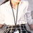 Neck-Mounted Phone Lanyard 3Pcs / Set Anti-Lost Cell Phone Nylon Hanging Rope with Strap, Plastic Tether Tab - Black - 3