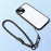 Neck-Mounted Phone Lanyard 3Pcs / Set Anti-Lost Cell Phone Nylon Hanging Rope with Strap, Plastic Tether Tab - Black - 6