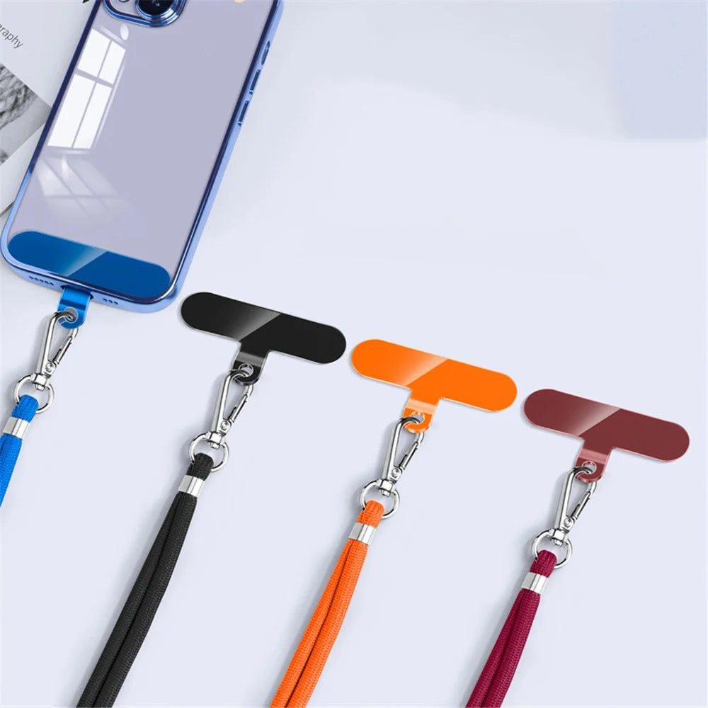 10Pcs / Pack Cell Phone Lanyard Anti-Lost TPU Patch with Hole Universal Phone Tether Tabs Sticker for Wrist Neck Strap - Transparent - 6