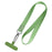 Neck-Mounted Phone Lanyard Anti-Lost Cell Phone Polyester Strap with Metal Buckle, PC Tether Tab - Matcha Green - 1