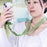 Neck-Mounted Phone Lanyard Anti-Lost Cell Phone Polyester Strap with Metal Buckle, PC Tether Tab - Matcha Green - 3