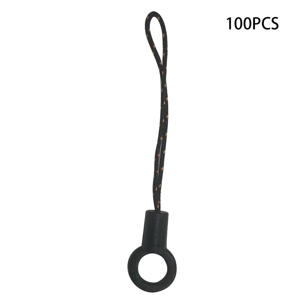 100Pcs / Pack Anti-lost Phone Carrying Rope DIY Phone Lanyard with Ring - Plastic Ring - 1