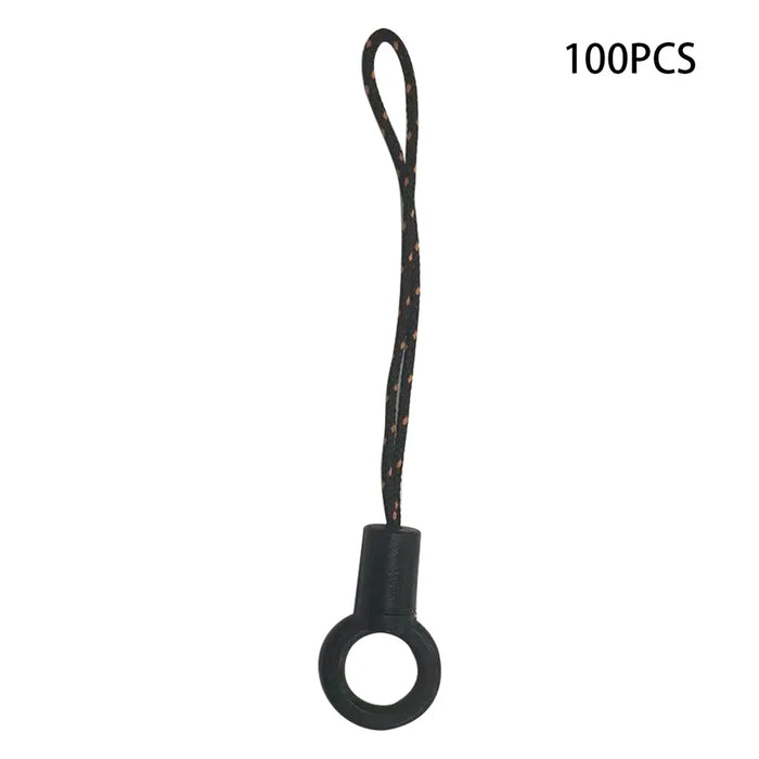 100Pcs / Pack Anti-lost Phone Carrying Rope DIY Phone Lanyard with Ring - Plastic Ring - 1