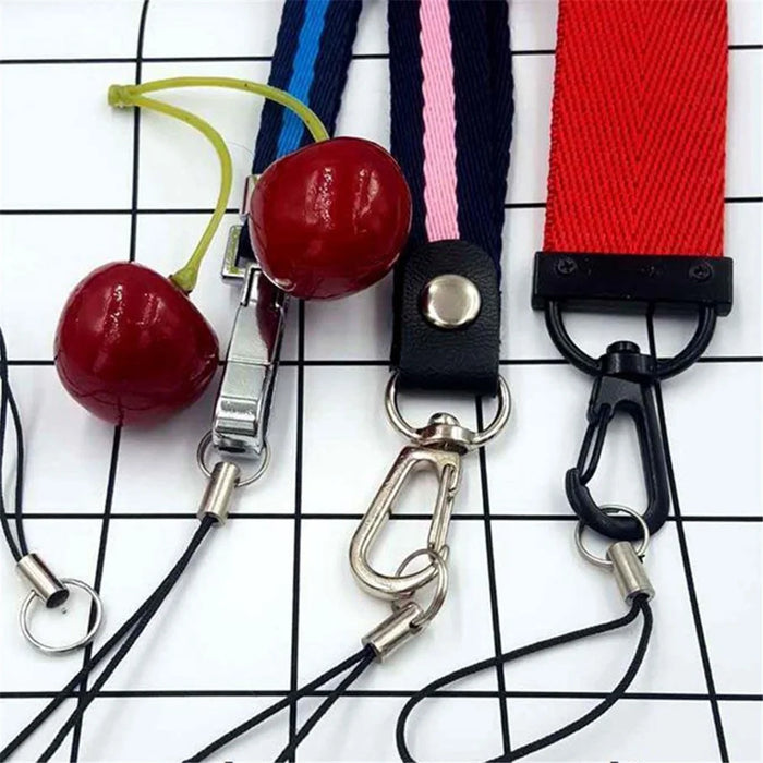 100Pcs / Pack Anti-lost Phone Carrying Rope DIY Phone Lanyard with Ring - Plastic Ring - 3