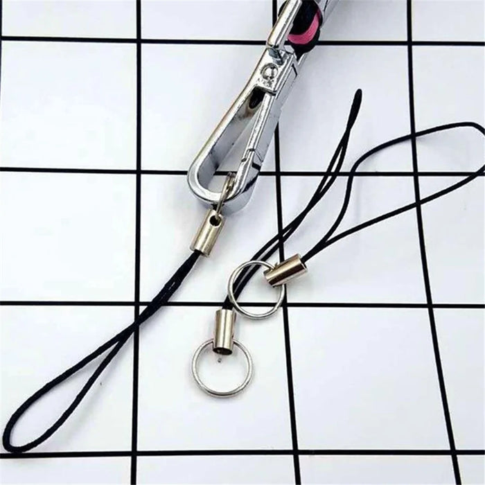 100Pcs / Pack Anti-lost Phone Carrying Rope DIY Phone Lanyard with Ring - Plastic Ring - 5