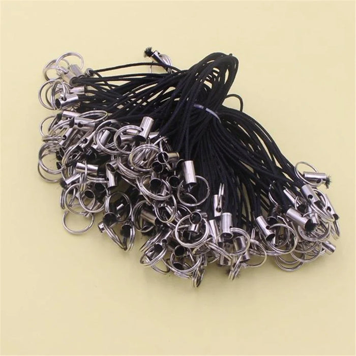 100Pcs / Pack Anti-lost Phone Carrying Rope DIY Phone Lanyard with Ring - Plastic Ring - 7