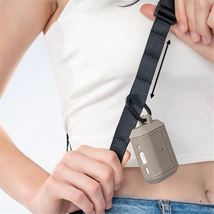 JTLEGEND VENTURE Cell Phone Lanyard Magnetic Buckle Adjustable Crossbody Phone Shoulder Strap with Patch - Black - 4