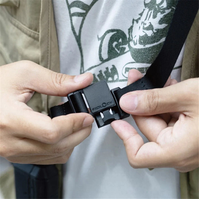 JTLEGEND VENTURE Cell Phone Lanyard Magnetic Buckle Adjustable Crossbody Phone Shoulder Strap with Patch - Black - 5