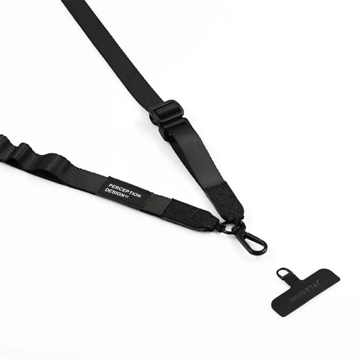 JTLEGEND VENTURE Cell Phone Lanyard Magnetic Buckle Adjustable Crossbody Phone Shoulder Strap with Patch - Black - 7