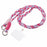 A5 Style 60cm Phone Crossbody Lanyard Weaving Polyester Shoulder Strap Phone Charms with Patch - Rose Purple - 2