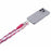 A5 Style 60cm Phone Crossbody Lanyard Weaving Polyester Shoulder Strap Phone Charms with Patch - Rose Purple - 5