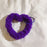 A10 Style Warm Plush Phone Hand Strap Heart Wristlet Bracelet Charm with Tether Tab - Dark Purple - 1
