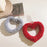A10 Style Warm Plush Phone Hand Strap Heart Wristlet Bracelet Charm with Tether Tab - Dark Purple - 4