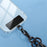 Phone Lanyard Tab Stainless Steel Phone Tether Tab with Anti-Scratch Film - Black - 3