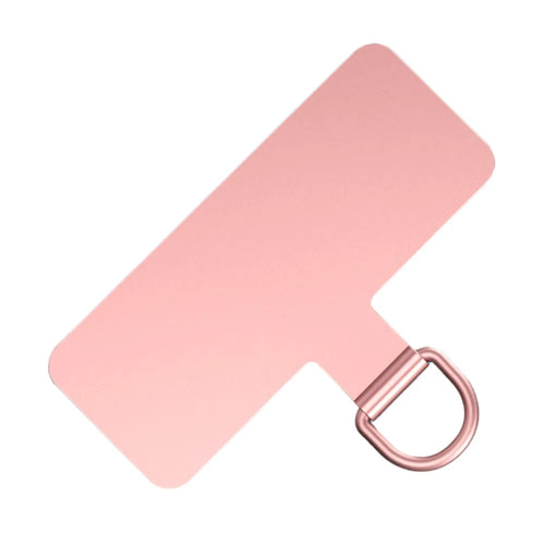 Cell Phone Lanyard Pad Safety Stainless Steel Phone Lanyard Patch - Rose Gold - 1