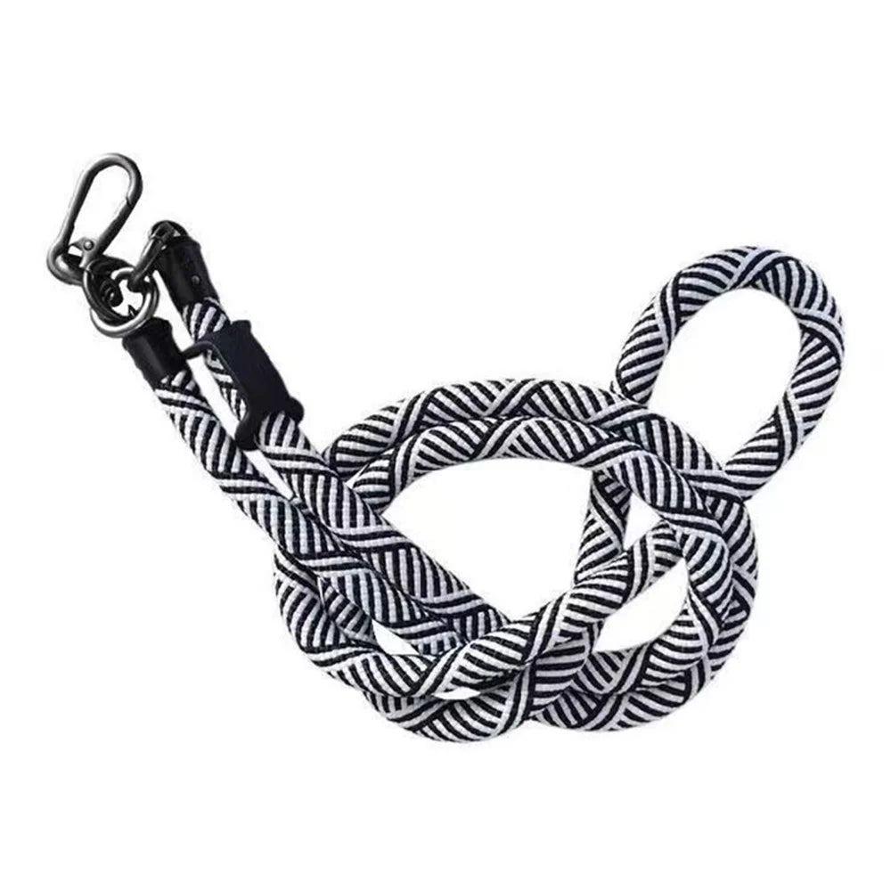 B Style 8mm Phone Lanyard Universal Crossbody Strap with Tether Tab - Black+White - 2