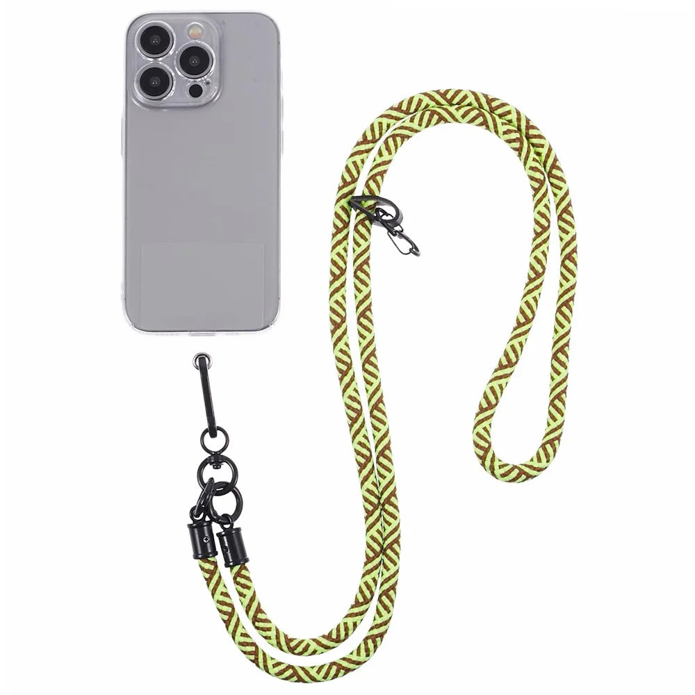 Crossbody Phone Lanyard 8mm Thickness Adjustable Phone Neck Strap with Tether Tab - Style A - 1