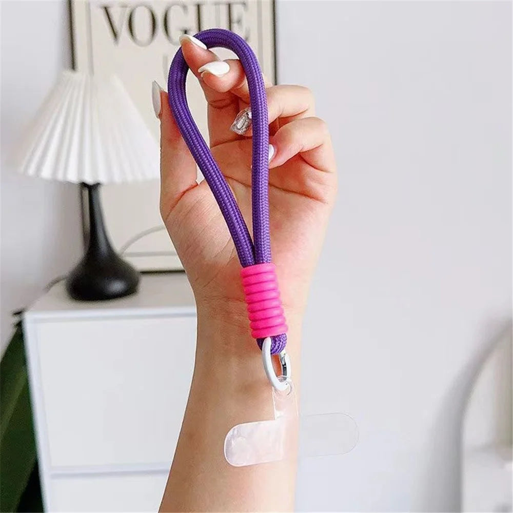 15cm Mobile Phone Short Strap 7mm Cell Phone Lanyard with Tether Tab - Style A - 1