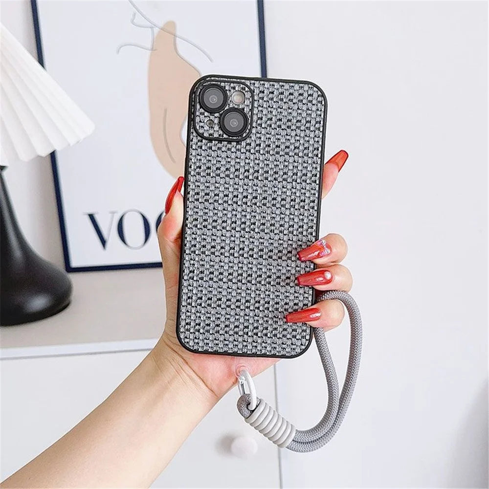 15cm Mobile Phone Short Strap 7mm Cell Phone Lanyard with Tether Tab - Style A - 3