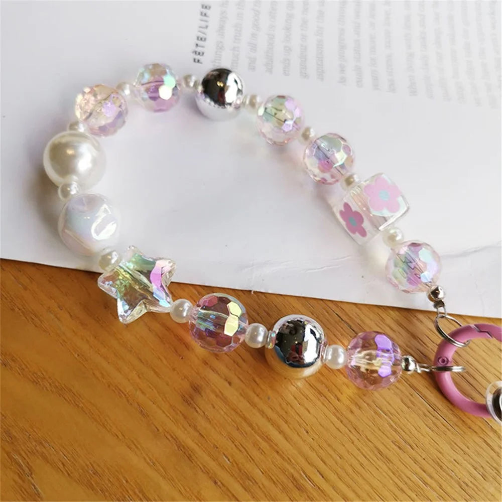 12cm Cell Phone Short Strap Star Beads Decor Sling Lanyard for Phone Case - Style A - 4