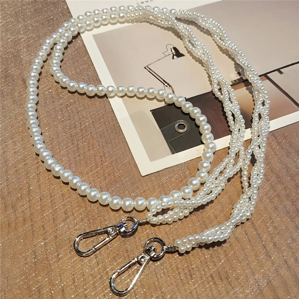 110cm Phone Lanyard Big and Small Beaded Crossbody Adjustable Neck Strap - 1