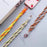 110cm Universal Phone Lanyard Dual Color Twisted Mobile Phone Neck Strap with Clear Tether Tab - Pink+Purple - 3