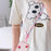 110cm Universal Phone Lanyard Dual Color Twisted Mobile Phone Neck Strap with Clear Tether Tab - Pink+Purple - 5
