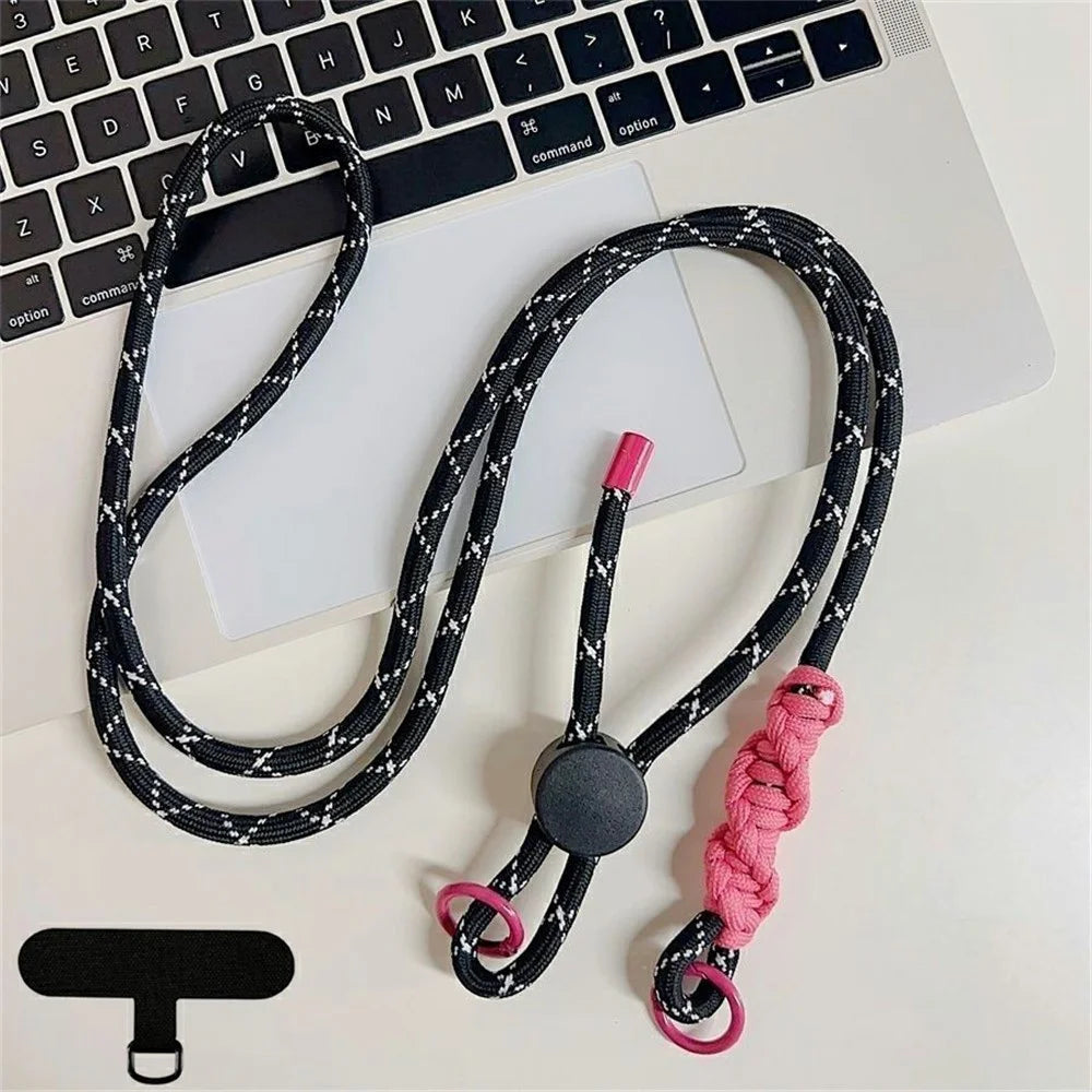 120cm Universal Phone Lanyard 6mm Buckle Mobile Phone Carrying Strap - Style A - 1