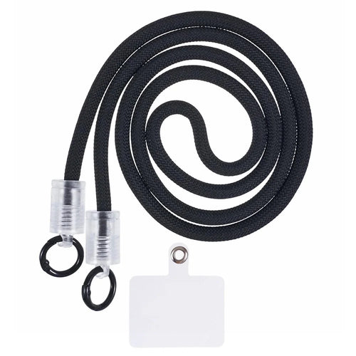 120cm Universal Phone Lanyard 7mm Buckle Mobile Phone Carrying Strap with Tether Tab - Style A - 1