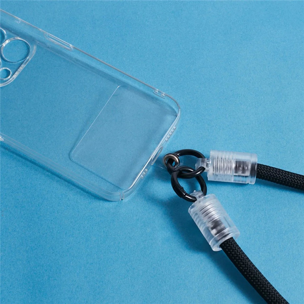 120cm Universal Phone Lanyard 7mm Buckle Mobile Phone Carrying Strap with Tether Tab - Style A - 7