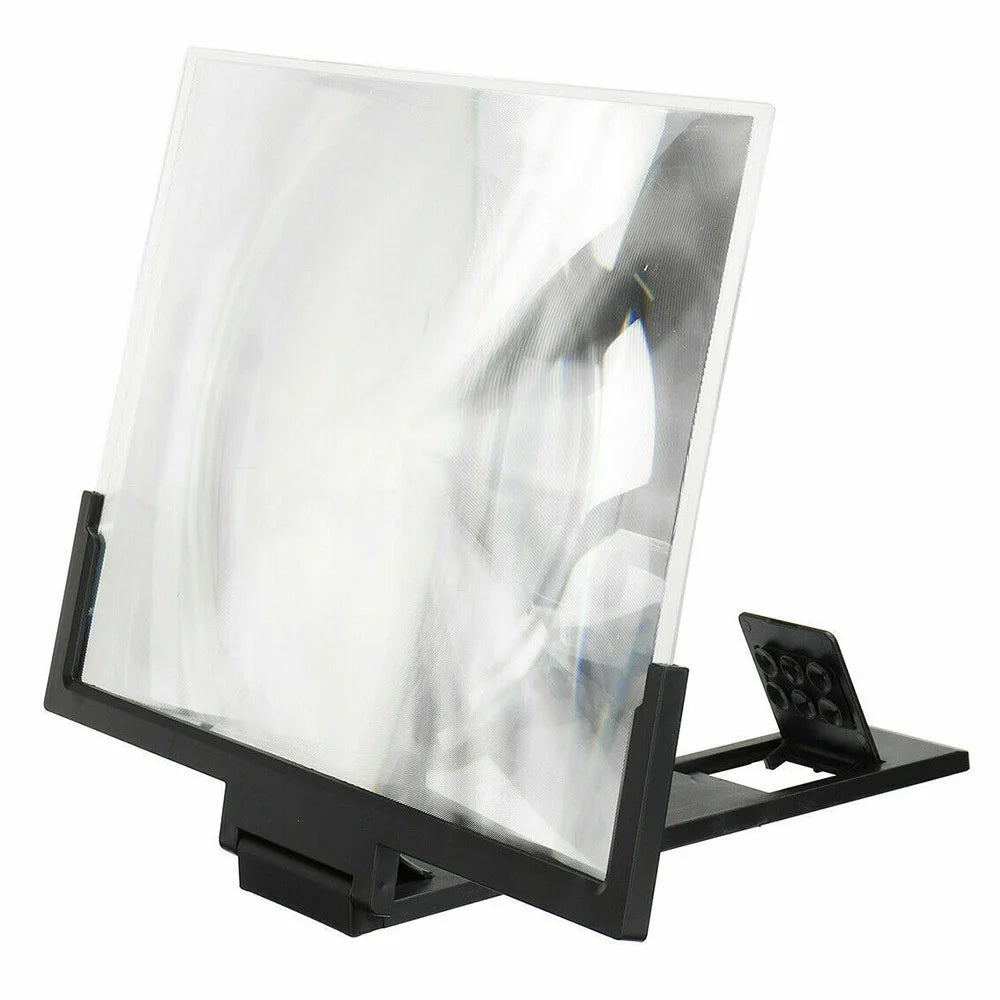 F3 14-inch Phone Screen Magnifier HD Movie Viewing Screen Videos Magnifying Foldable Stand - Black - 1