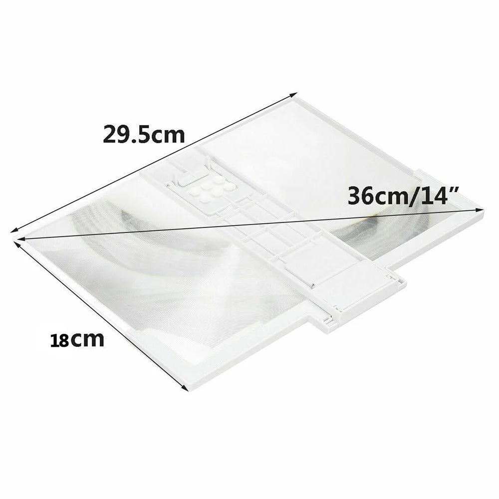 F3 14-inch Phone Screen Magnifier HD Movie Viewing Screen Videos Magnifying Foldable Stand - Black - 7
