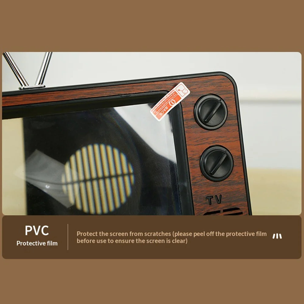 12 Inch Phone Screen Magnifier Retro TV Design Mobile Phone Screen Expander for Watching Movies and Gaming - Gray [WL863] - 5