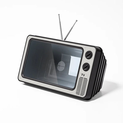 12 Inch Phone Screen Magnifier Retro TV Design 2-3X Amplifier for 4.0-6.6 Inch Smartphones - Gray [WL855] - 1