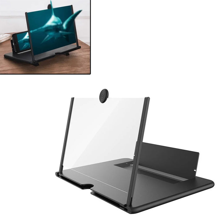 12-inch Pull-Type Mobile Phone Screen Amplifier Foldable 3D HD Screen Magnifier - Black - 1