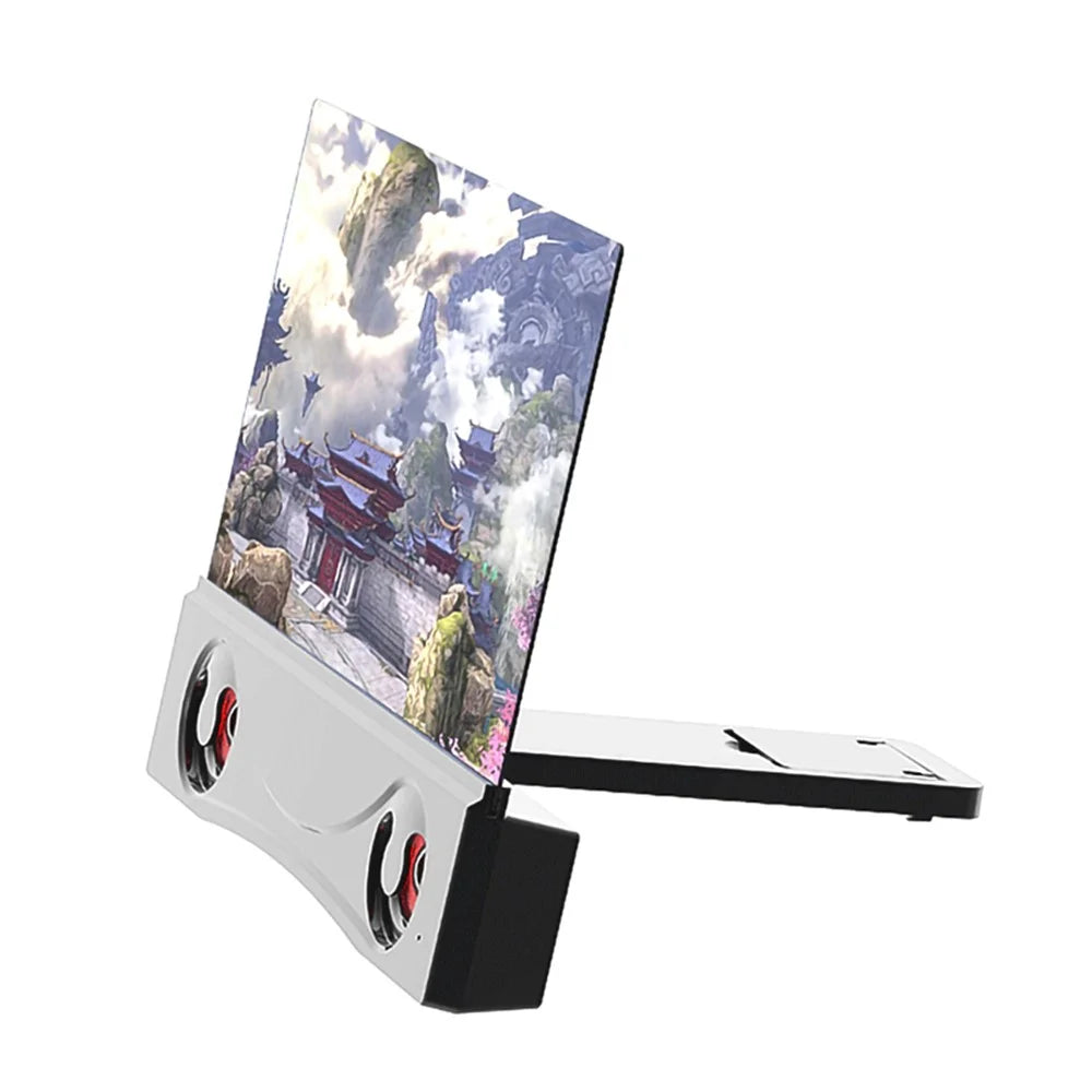 12 inch 3D Mobile Phone Screen Amplifier Foldable HD Acrylic Phone Video Magnifying Glass with Stereo Bluetooth-compatible Speaker - 4