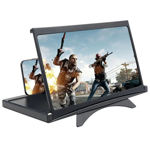 L18 12 Inch Folding Magnifying Bracket Pull-out HD Mobile Phone Screen Magnifier Movie Video Enlarger Stand - 1