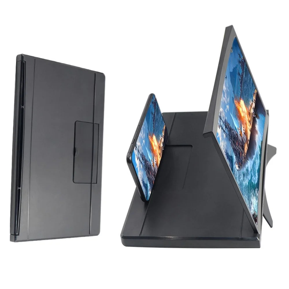 L18 12 Inch Folding Magnifying Bracket Pull-out HD Mobile Phone Screen Magnifier Movie Video Enlarger Stand - 4
