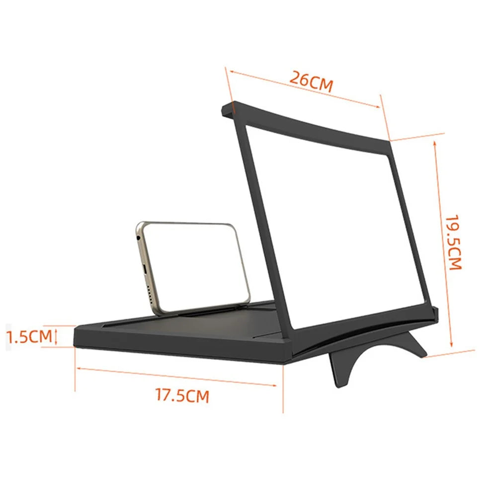 L18 12 Inch Folding Magnifying Bracket Pull-out HD Mobile Phone Screen Magnifier Movie Video Enlarger Stand - 7