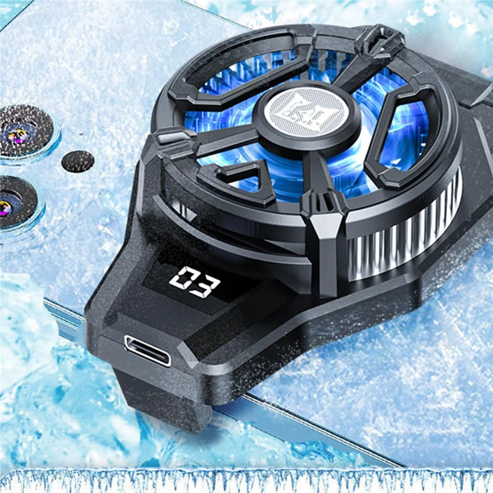 N7 Phone Back Radiator Digital Display Cellphone Gaming Heat Dissipation Semiconductor Cooling Fan - 6