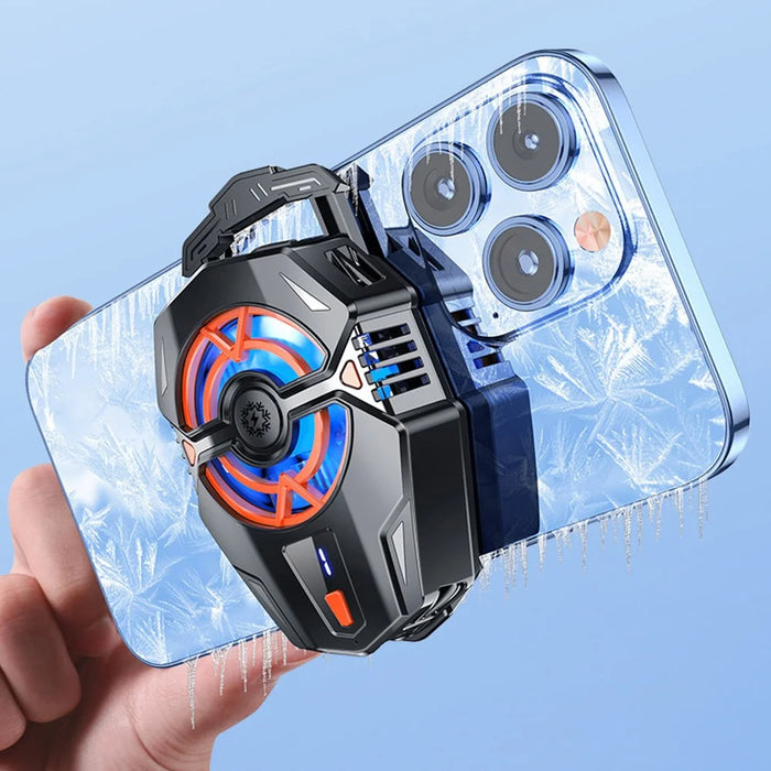J20 Cell Phone Heat Sink 3 Adjustable Temperature Levels Cooling Fan with 68-89mm Clip Display Screen - 6