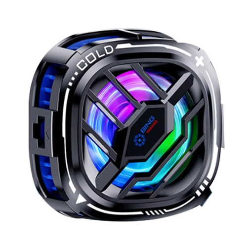 X76 Cell Phone Semiconductor Cooling Fan with RGB Lighting Magnetic Attraction Removable Clip USB Play and Play for Gaming - 1
