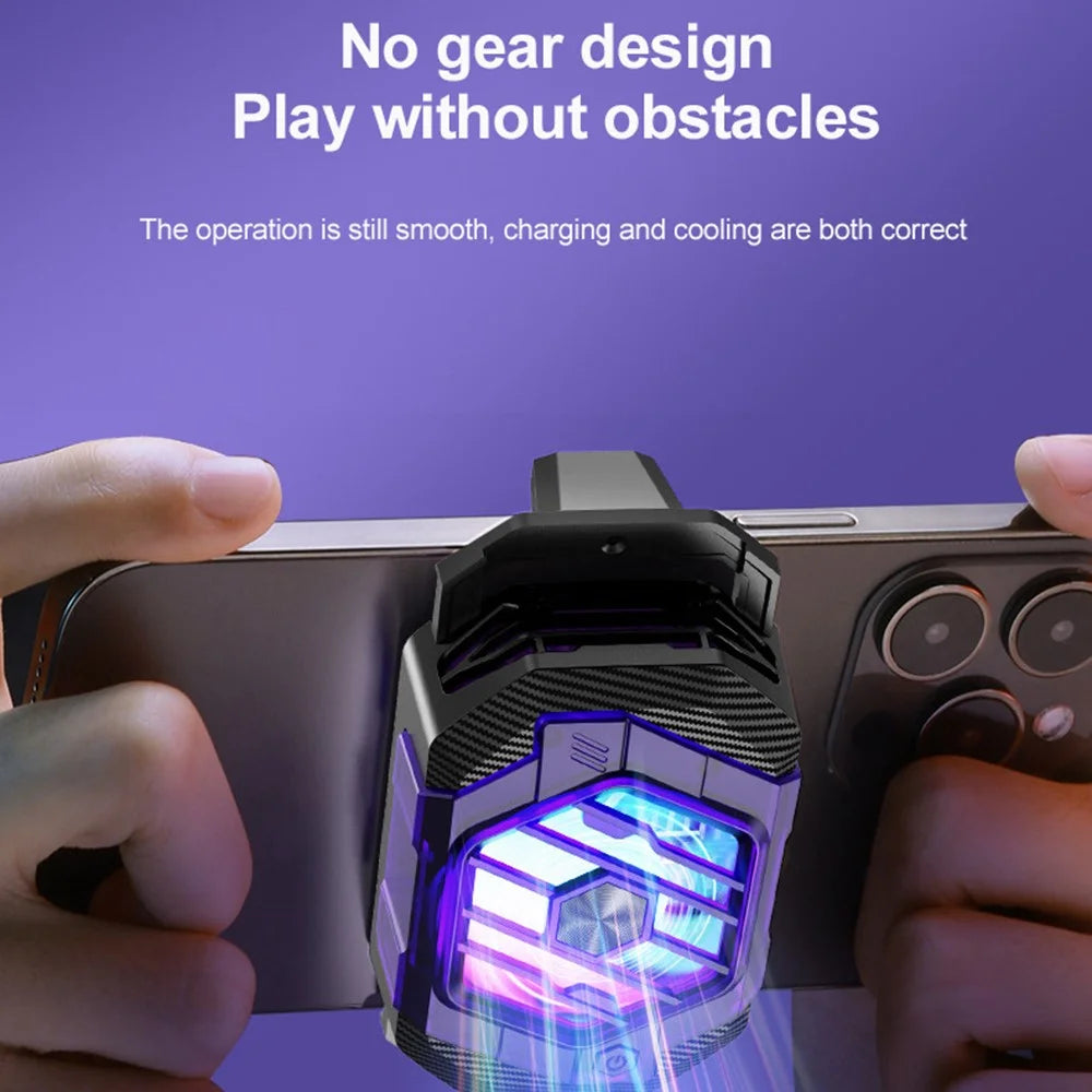 X65 Phone Cooler Magnetic Semiconductor Cell Phone Radiator with Clips Adjustable Cooling Mode for Gaming Live Live Stream - 6