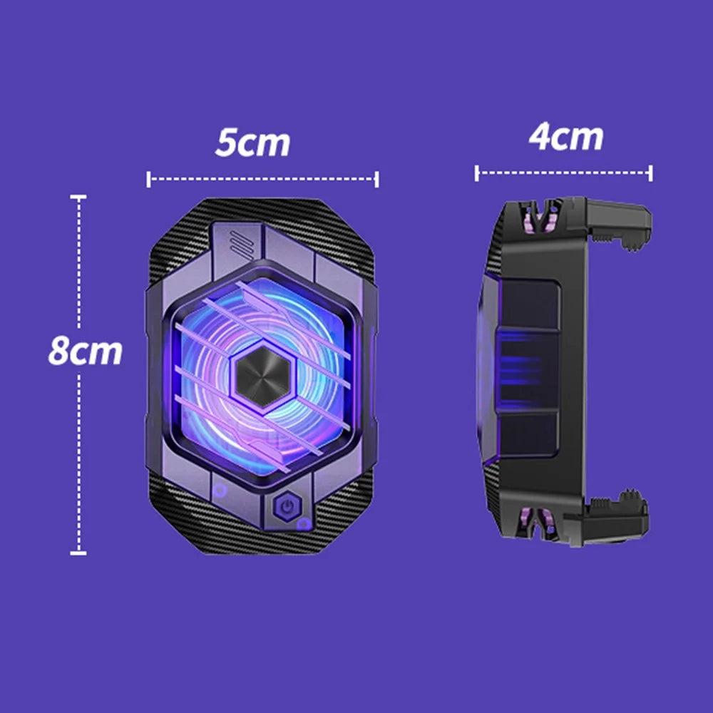 X65 Phone Cooler Magnetic Semiconductor Cell Phone Radiator with Clips Adjustable Cooling Mode for Gaming Live Live Stream - 7